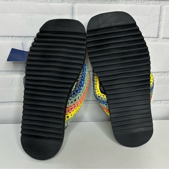 Farm Rio Black Banana Puffy Crochet Flip Flop size 7 - Picture 9 of 10